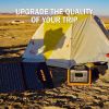 OUPES 1200W Portable Power Station+240W Solar Panel for Camping Emergency