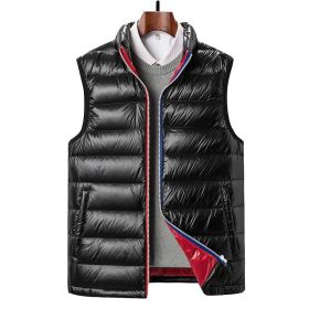 Big Goose Down Vest Men's Thick (Option: Black-M)