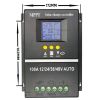 MPPT 60A 80A 100A Solar Charge Controller 12V 24V 36V 48V Auto Controller Solar PV Regulators Battery Charger with LCD Dual USB