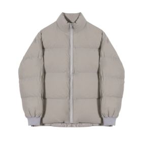 Plush And Thick Bread Jacket For Warm Couples (Option: Khaki-M)